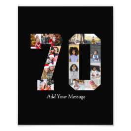 Number 70フォトコラージュ フォトプリント           