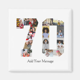 Number 70フォトコラージュ マグネット