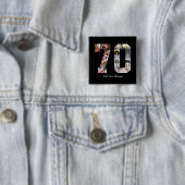 Number 70フォトコラージュ 缶バッジ (インサイチュ)