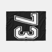 Number 73 フリースブランケット (正面(横))