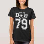 Number 79 Custom Proud Hockey Dad Personalized For Tシャツ (正面)