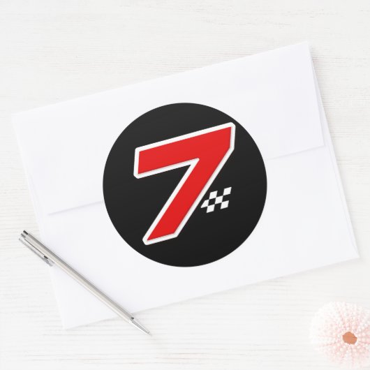 Number 7 – ステッカー (封筒)