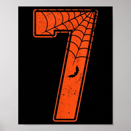 Number 7 67 Meme Costume Matching Group Halloween  ポスター (正面)