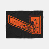 Number 7 67 Meme Halloween Pumpkin Costume Matchin フリースブランケット (正面(横))