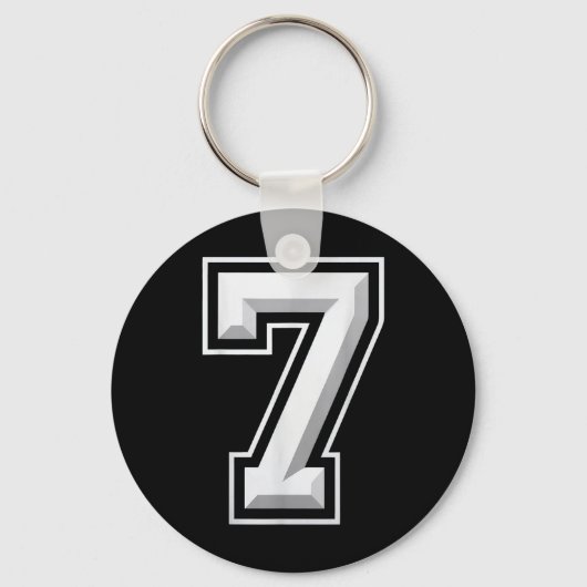 Number 7 67 Meme Matching  キーホルダー (正面)