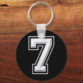 Number 7 67 Meme Matching  キーホルダー (正面)