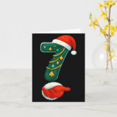 Number 7 6 Meme 67 Couple Pajamas Christmas Matchi カード (黄色い花)