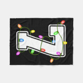 Number 7 7th Birthday Boy Christmas Happy Birthday フリースブランケット (正面(横))