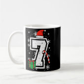 Number 7 Christmas 6 7 Xmas Matching 67 Meme Men W コーヒーマグカップ (左)