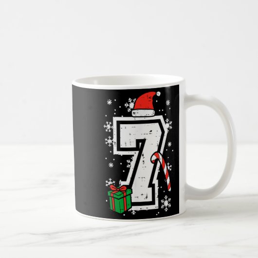Number 7 Christmas 6 7 Xmas Matching 67 Meme Men W コーヒーマグカップ (右)