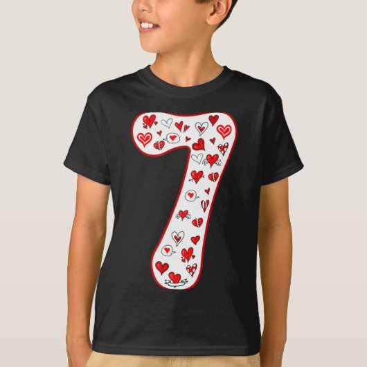 Number 7 Couple Costume Duo 67 Meme Six Seven Vale Tシャツ (正面)