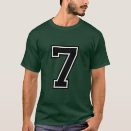 Number 7 Custom Sports Jersey | Varsity Birthday  Tシャツ