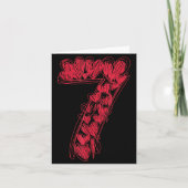 Number 7 - Cute 67 Matching Valentine カード (正面)