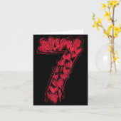 Number 7 - Cute 67 Matching Valentine  カード (黄色い花)