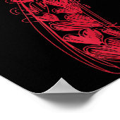 Number 7 - Cute 67 Matching Valentine  ポスター (角)