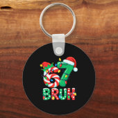 Number 7 Funny Meme Saying 6 7 Six Seven Christmas キーホルダー (正面)