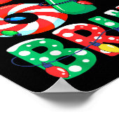 Number 7 Funny Meme Saying 6 7 Six Seven Christmas ポスター (角)