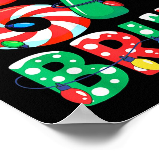 Number 7 Funny Meme Saying 6 7 Six Seven Christmas ポスター (角)