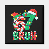 Number 7 Funny Meme Saying 6 7 Six Seven Christmas マグネット (正面)