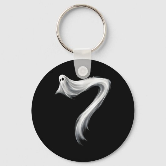 Number 7 Ghost Funny Six Seven 67 Halloween Meme  キーホルダー (正面)