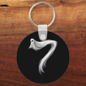 Number 7 Ghost Funny Six Seven 67 Halloween Meme  キーホルダー (正面)