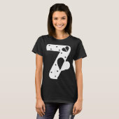 Number 7 Hearts Love 67 Couple Matching Christmas  Tシャツ (正面フル)