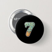 Number 7 Ice Cream Drip Six Seven 67 Meme 7th Birt 缶バッジ (正面&裏面)