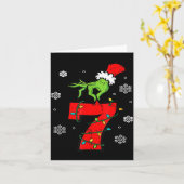 Number 7 Matching 67 Meme 6 7 Christmas Boys Youth カード (黄色い花)