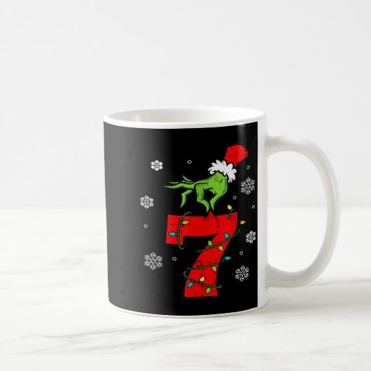 Number 7 Matching 67 Meme 6 7 Christmas Boys Youth コーヒーマグカップ (右)