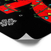 Number 7 Matching 67 Meme 6 7 Christmas Boys Youth ポスター (角)