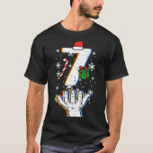 Number 7 Matching 67 Meme Christmas 6 7 Xmas Men W Tシャツ (正面)