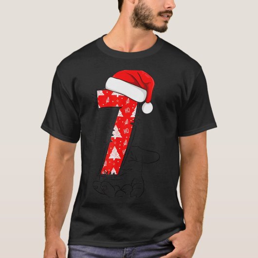 Number 7 Matching 67 Meme Christmas Costume Men Wo Tシャツ (正面)