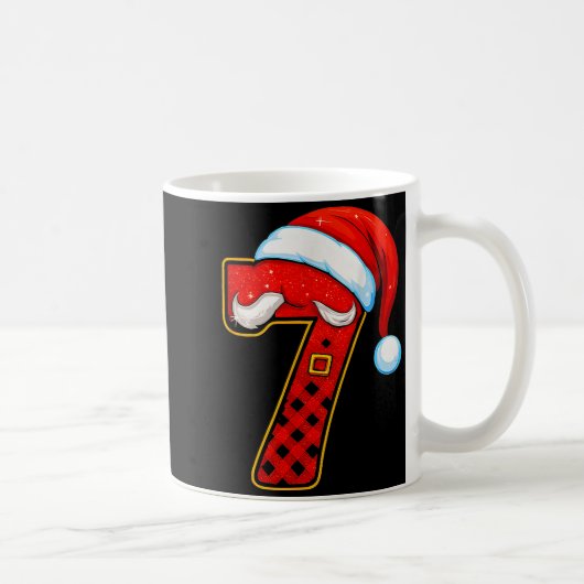 Number 7 Matching 67 Meme Christmas Pajamas Men Wo コーヒーマグカップ (右)