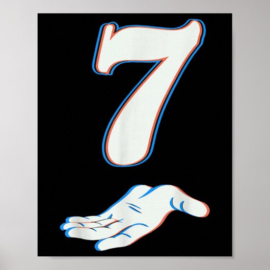 Number 7 Matching 67 Six Seven Meme Couple Hallowe ポスター (正面)