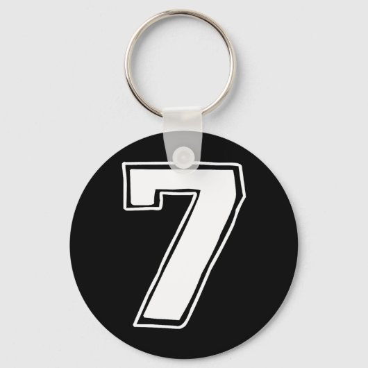 Number 7 Six Seven 6 7 Meme 67 Funny 7th Birthday  キーホルダー (正面)