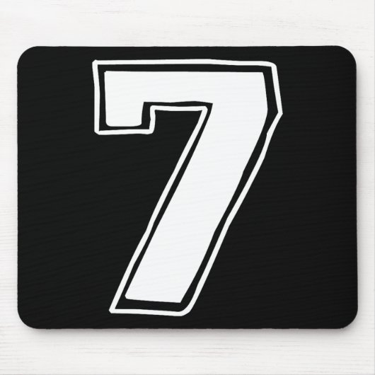Number 7 Six Seven 6 7 Meme 67 Funny 7th Birthday  マウスパッド (正面)