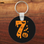 Number 7 Six Seven 6 7 Meme Funny Design Couples H キーホルダー (正面)