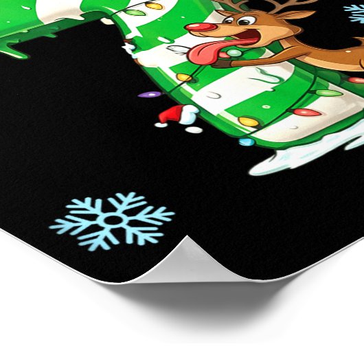 Number 7 Six Seven Gen Z Alpha Slang Ugly Christma ポスター (角)