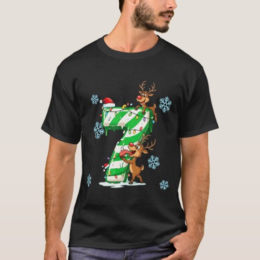 Number 7 Six Seven Gen Z Alpha Slang Ugly Christma Tシャツ (正面)