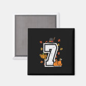 Number 7 Thanksgiving 6 7 Matching 67 Meme Men Wom マグネット (正面/裏面)