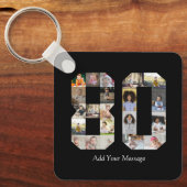 Number 80フォトコラージュ キーホルダー (正面)