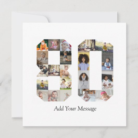 Number 80フォトコラージュ シーズンカード (正面)