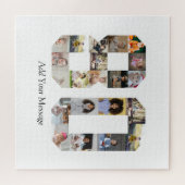 Number 80フォトコラージュ ジグソーパズル (横)