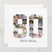 Number 80フォトコラージュ 案内状 (正面/裏面)