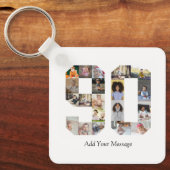 Number 90フォトコラージュ キーホルダー (正面)