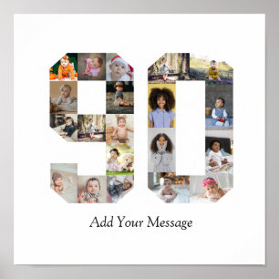 Number 90フォトコラージュ ポスター