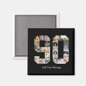 Number 90フォトコラージュ マグネット (正面/裏面)