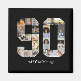 Number 90フォトコラージュ マグネット