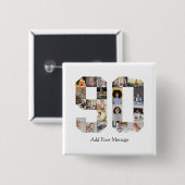 Number 90フォトコラージュ 缶バッジ (正面&裏面)