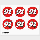Number 91 – ステッカー (シート)